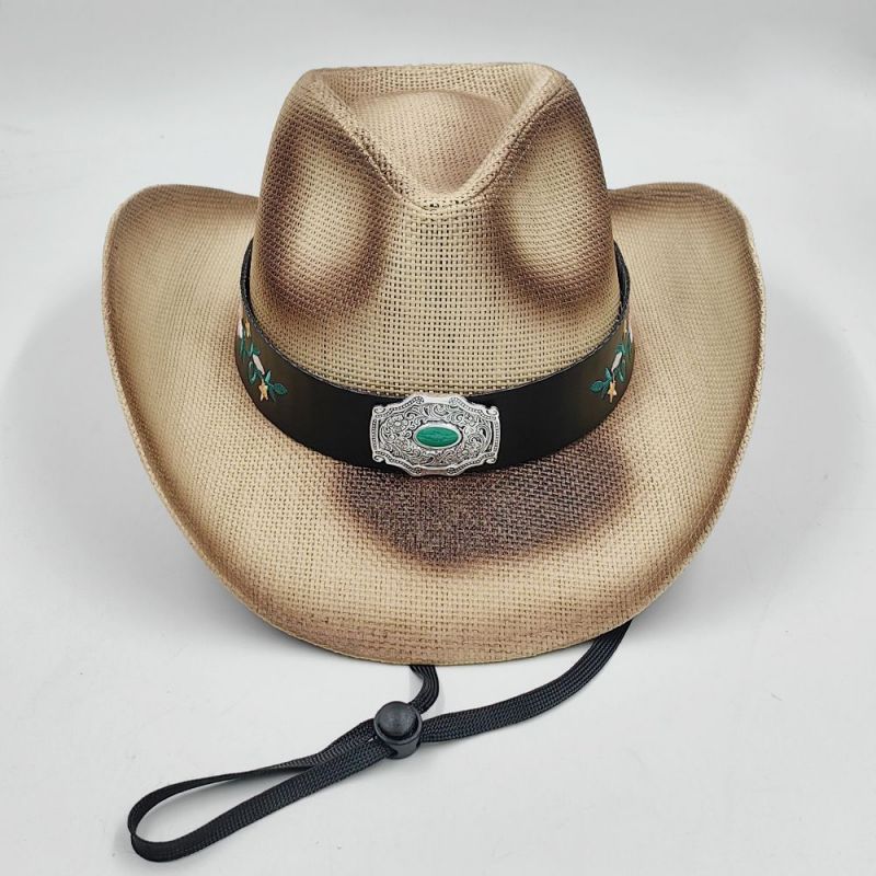 Chapeau de plage de cowboy en strass fabriqué en Chine