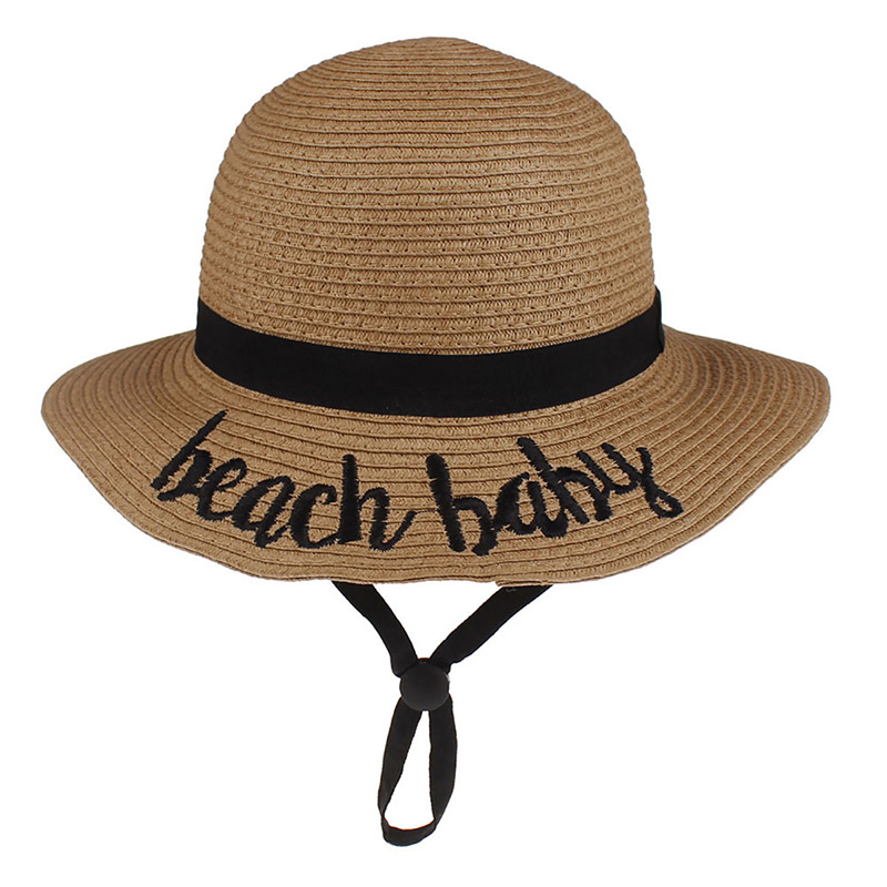 Chapeau de plage pour filles avec logo personnalisé