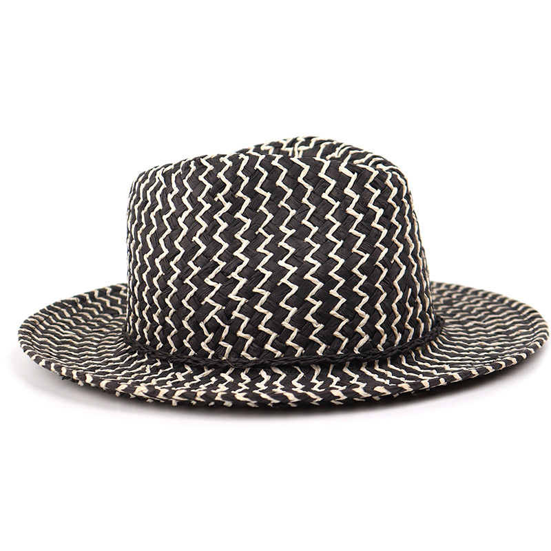 Chapeau de soleil Fedora en paille de papier tissé à la main