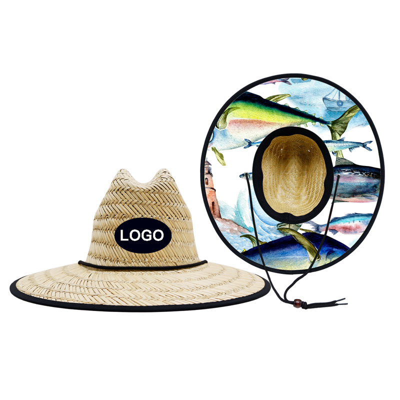 Chapeau de paille de pêche pour hommes