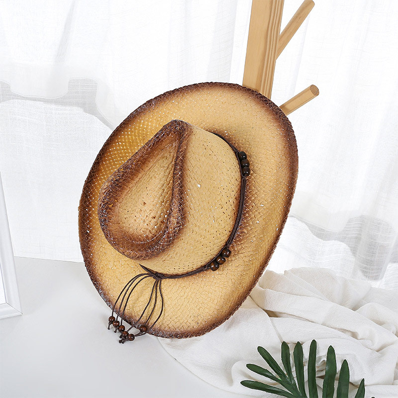 Chapeau de Cowboy en Paille de Papier pour Homme