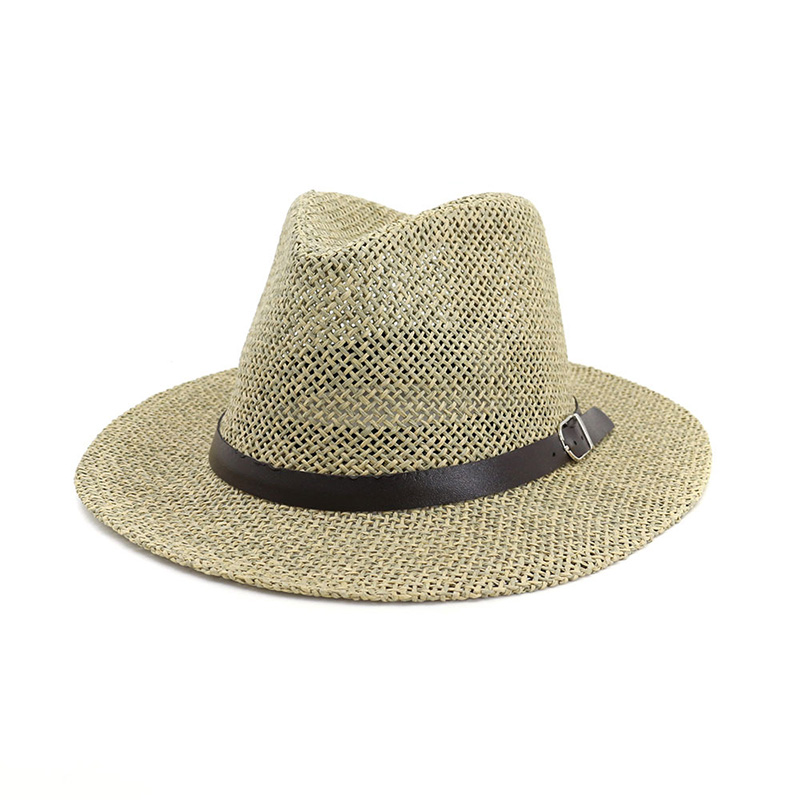 Chapeau de paille Panama Fedora pour homme de qualité promotionnelle