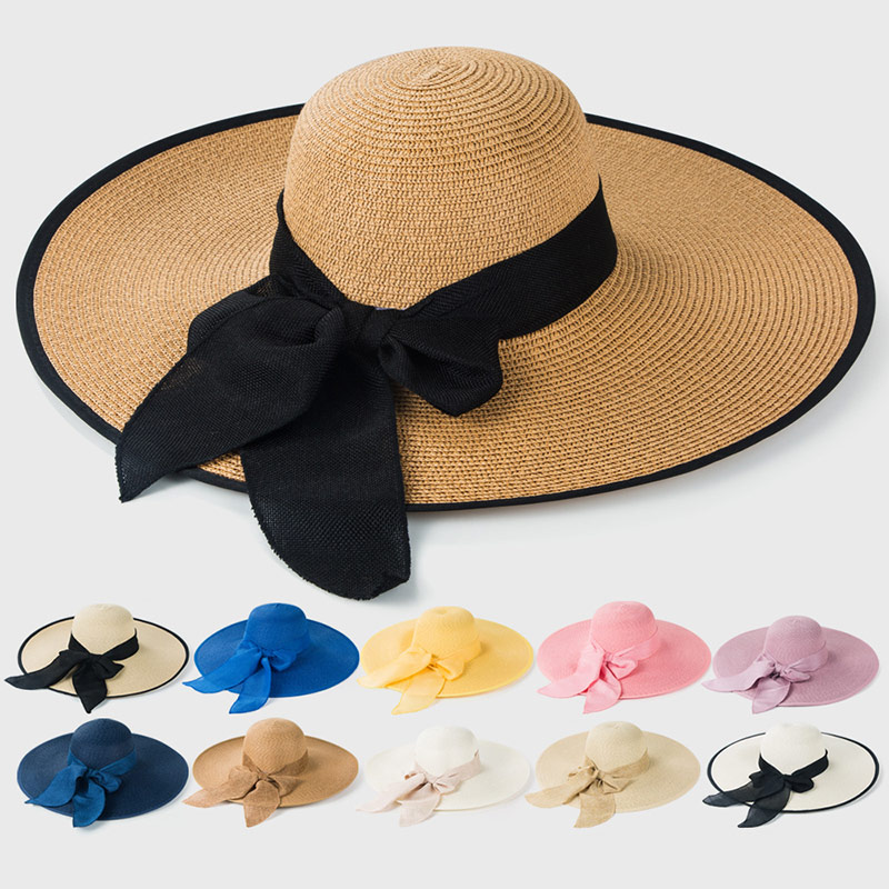 Chapeau de paille réglable pour femme Summer Beach