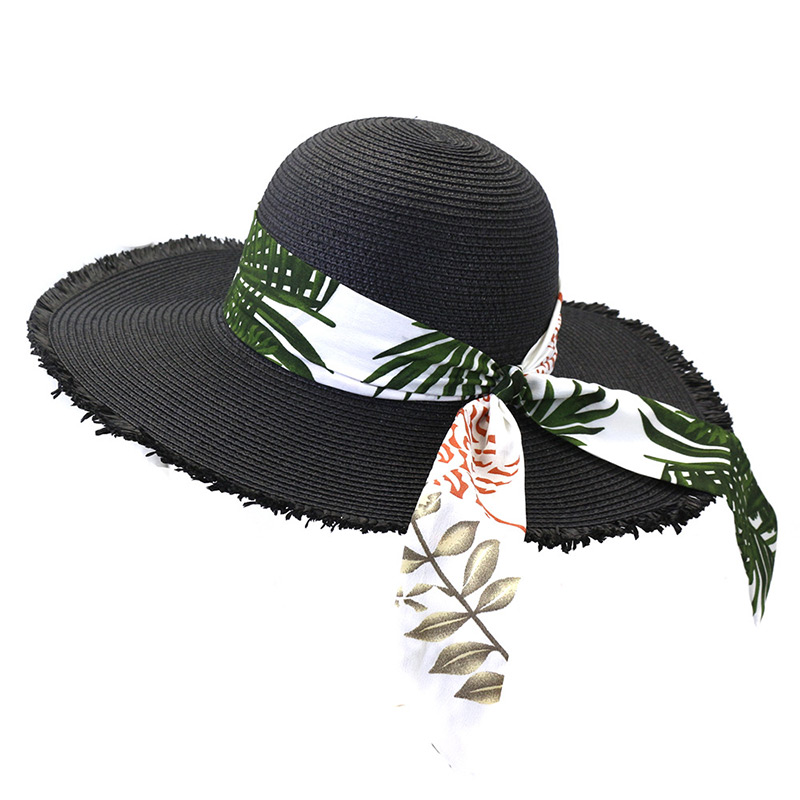 Chapeau souple à ruban tropical pour femme