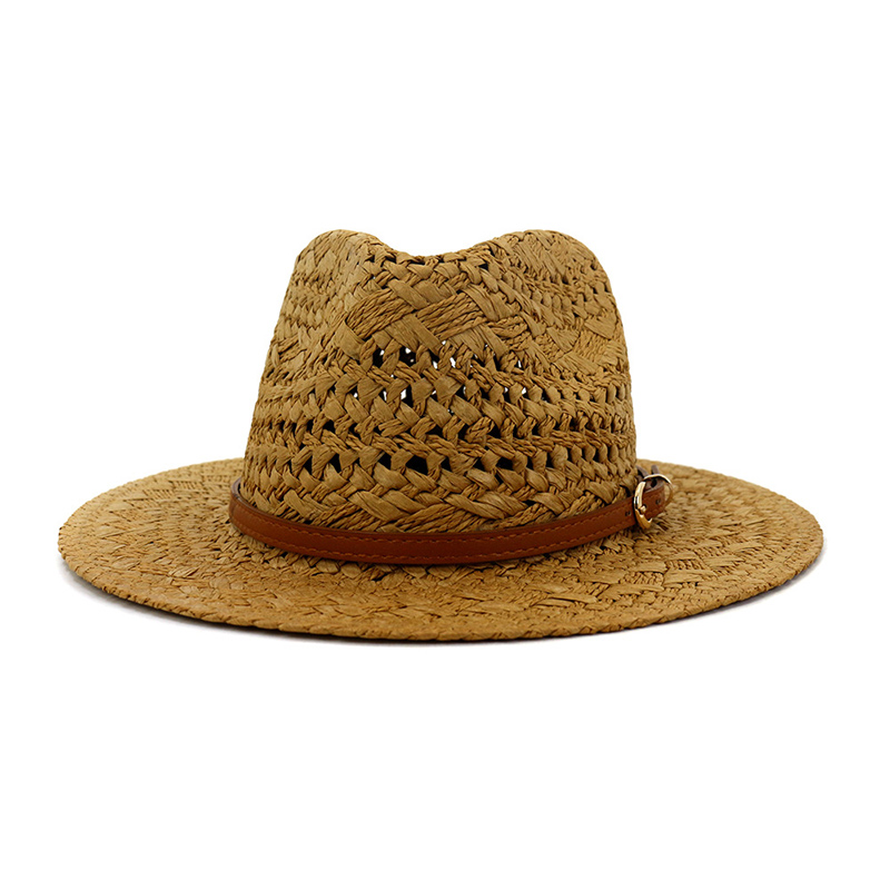 Chapeau Fedora en Paille Blanche pour Femme