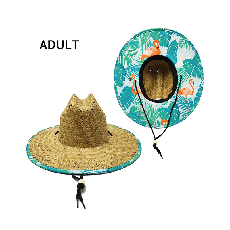 Chapeau de paille tropicale pour femme